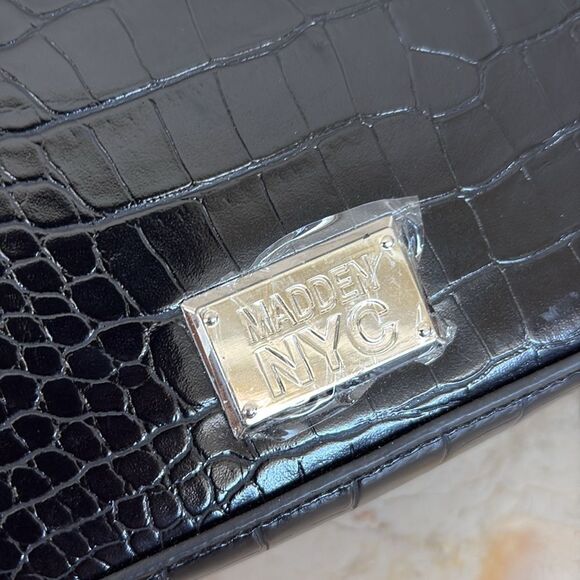 NWOT Steve Madden Madden NYC Croc Embossed Vegan Leather Mini Kelly Crossbody - Picture 6 of 15